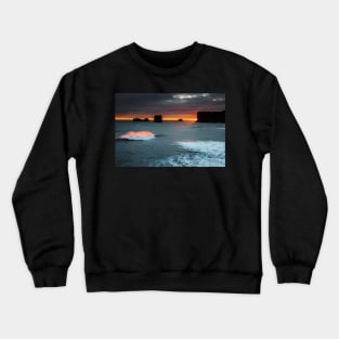 Waves of Fire, Dyrhólaey, Iceland Crewneck Sweatshirt